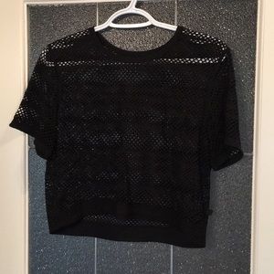 lululemon mesh workout top